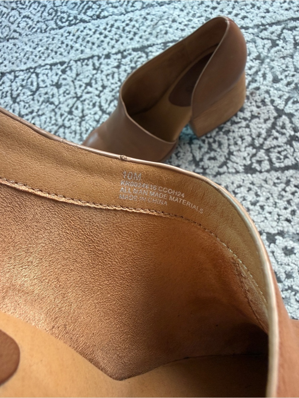 KORKS | Women's Tan Block Heel Slip-On Pumps - Picture 4 of 7